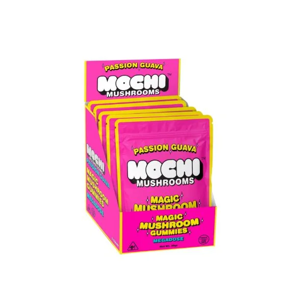 MOCHI MAGIC MUSHROOM GUMMIES PASSION GUAVA 5 PACK DISPLAY