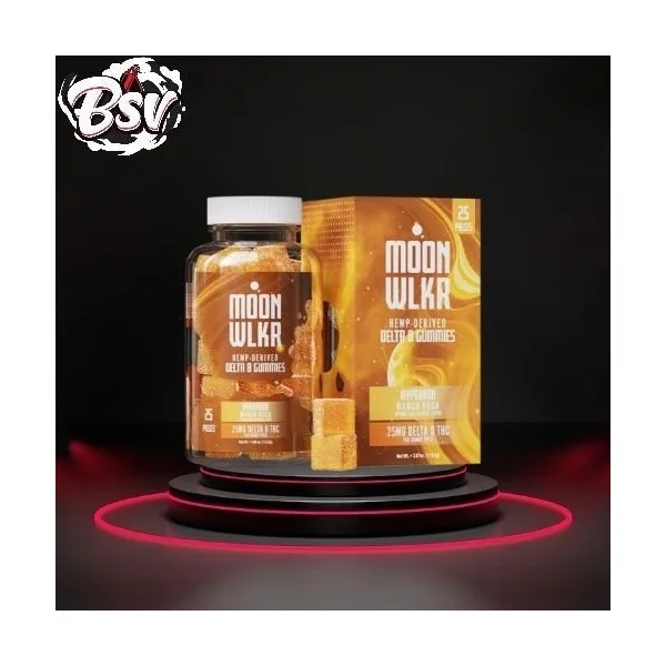 Moon Wlkr Gummies Delta 8 25ct Hyperion (Mango Kush)