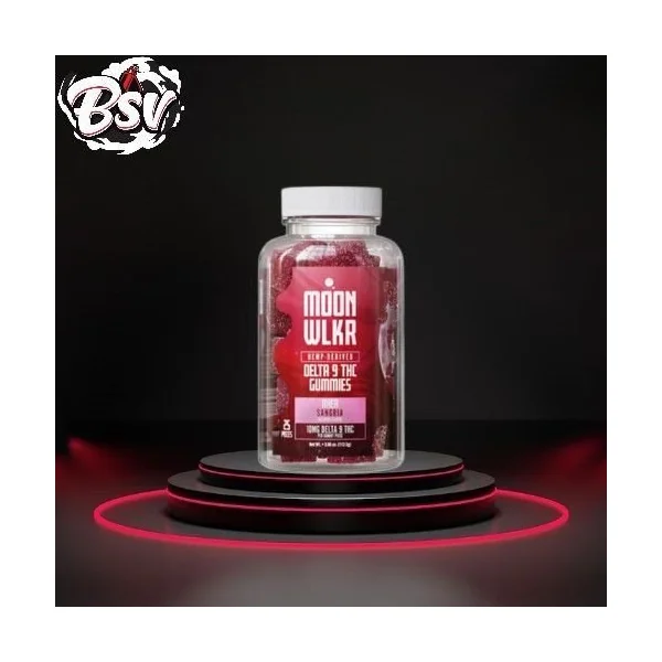 Moon Wlkr Gummies Delta 9 25ct Rhea (Sangria)