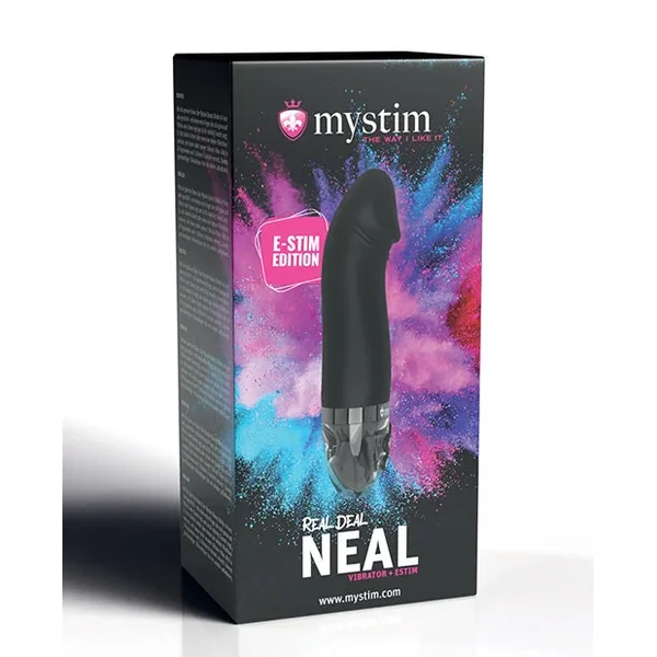 Mystim Real Deal Neal eStim Realistic Vibrator – Black