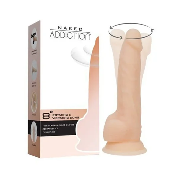 Naked Addiction Rotating & Vibrating Dildo