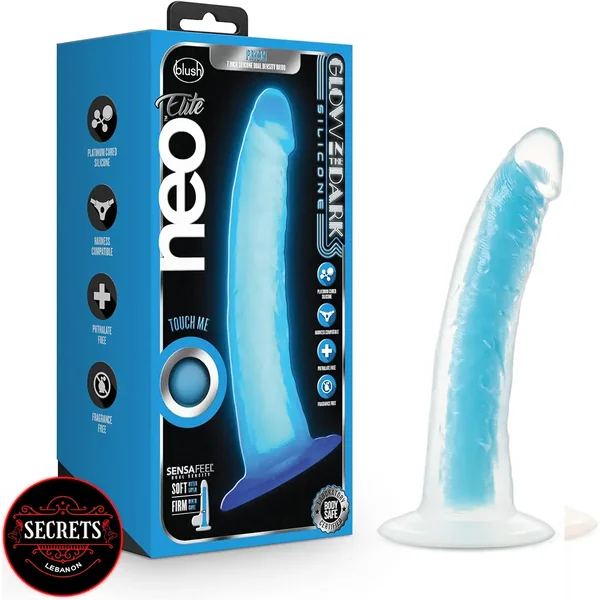 Neo “Elite” Glow In The Dark Dildo (Silicone)