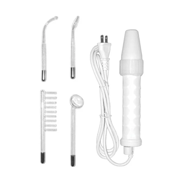 NEON WAND ELECTROSEX KIT WHITE HANDLE PURPLE ELECTRODE US PLUG(out mid Sept)