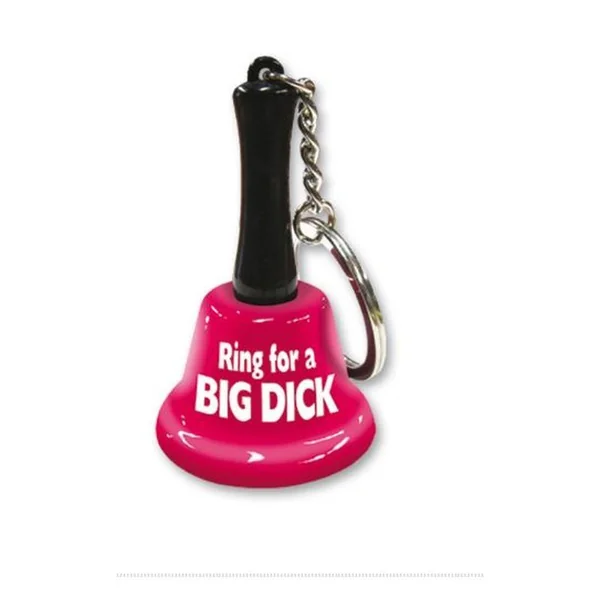 Novelty Ring For A Big Dick Mini Bell Keychain