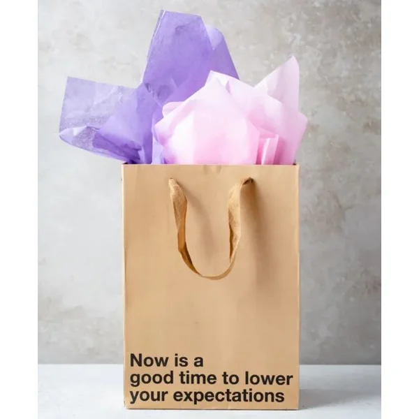 NOW IS A GOOD TIME TO LOWER YOUR EXPEXTATIONS GIFT BAG