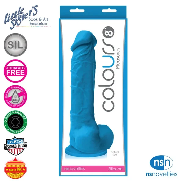 Ns Novelties Colours Pleasures 8″ Dildo