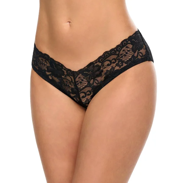 Oh La La Cheri Pixie Sheer Lace Pearl Cutout Panty