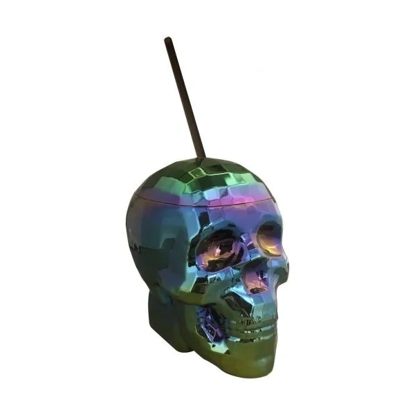 Oil Slick Skull Cup