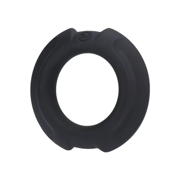 OptiMALE Flexisteel Soft Silicone With Inner Metal Core Cock Ring 35mm – Black