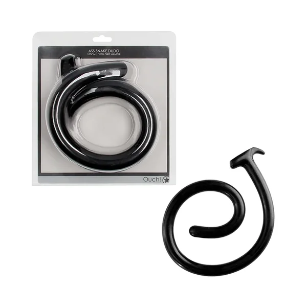 Ouch! Ass Snake Dildo 39″ with Handle Grip