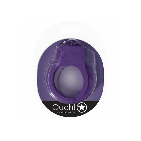 OUCH! CLASSIC METAL HANDCUFFS PURPLE