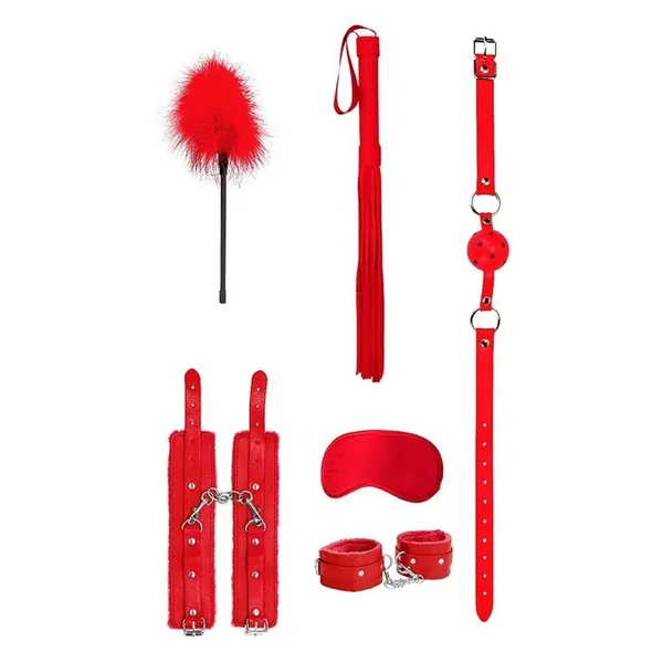Ouch! Kits Beginners Bondage Kit 6pc – Red