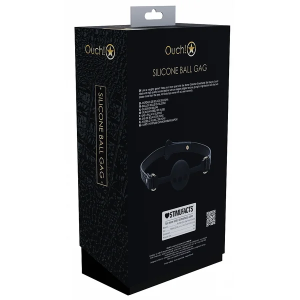 OUCH! ROME COLLECTION SILICONE BALL GAG