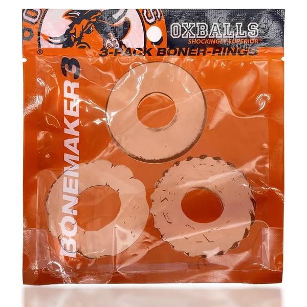 OxBalls Bonemaker Cockrings - Clear (3 Pack)