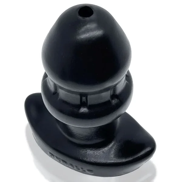 OxBalls DrainO Flow Thru Buttplug, Snmall, Black