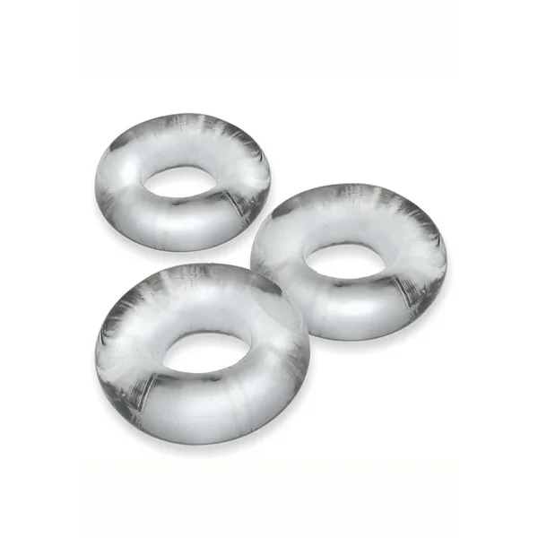 Oxballs Fat Willy Jumbo Cock Ring (3 pack) – Clear