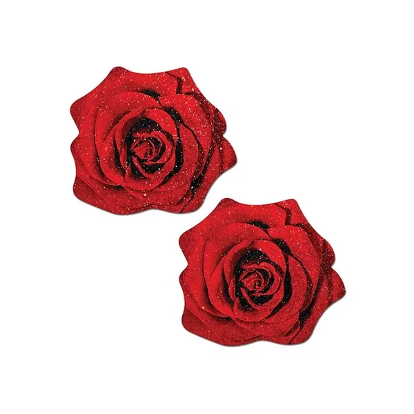 Pastease Glitter Velvet Blooming Rose – Red O/S