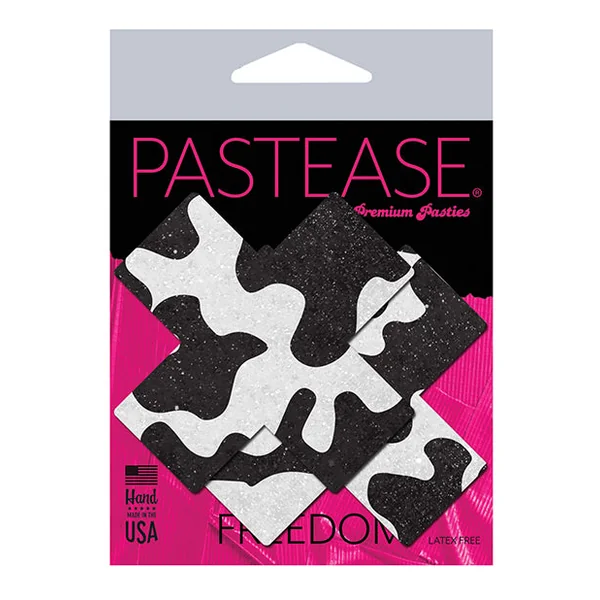 Pastease Premium Plus X Cow Print Cross - Black-white O-s