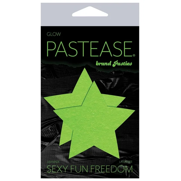 Pastease Star – Glow in the Dark Green O/S