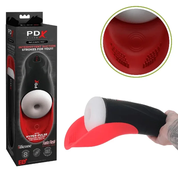 PDX Elite Fap-O-Matic Pro Tongue-Tickler Vibrating Masturbator