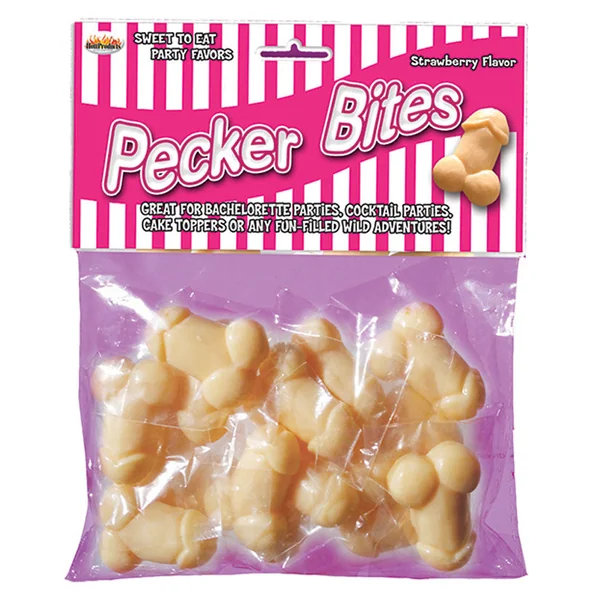 Pecker Bites Candy - Strawberry (16 Pack)