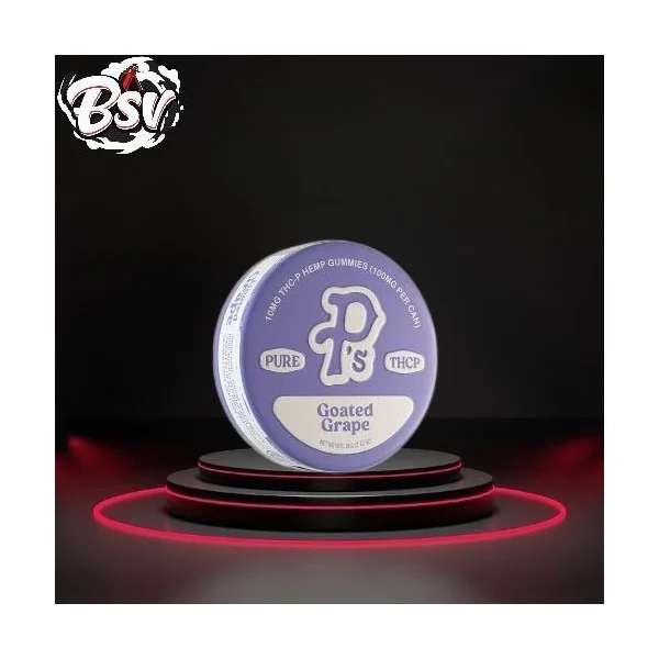Perfectly Pure P’s 100mg Can THC-P Gummies Goated Grape