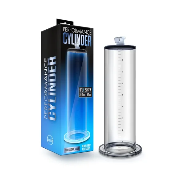Performance 9in x 2.25in Penis Pump Cylinder Clear