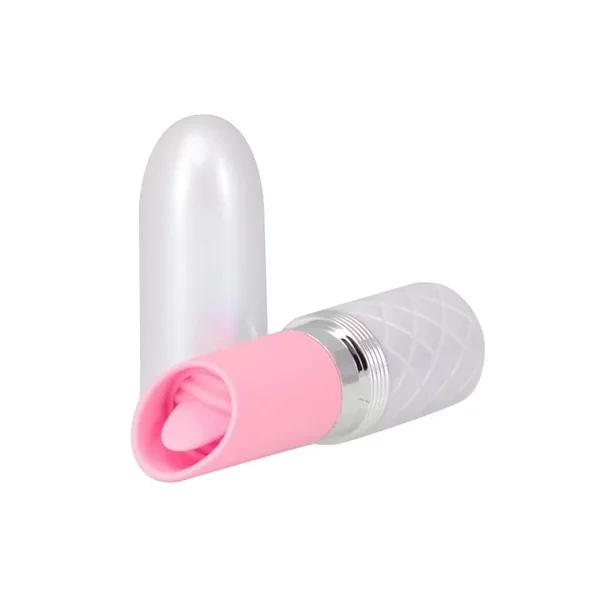 Pillow Talk Lusty Luxurious Rechargeable Silicone Flickering Massager – Pink/White