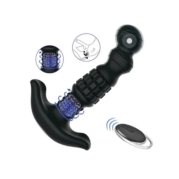 Pineapple Man Vibrating Prostate Massager – Black