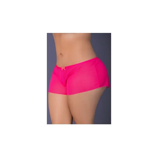 PINK KINK FLOWY BOY SHORT PINK GLOW 2XL