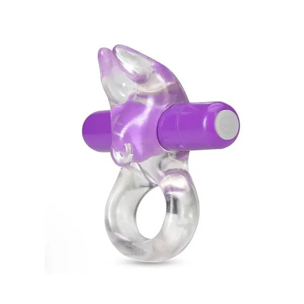 Play With Me Bull Vibrating Cock Ring – Purple