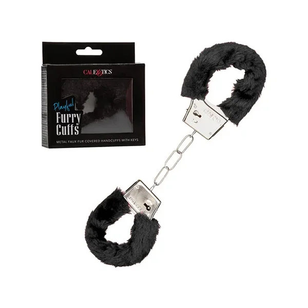 Playful Furry Cuffs – Black