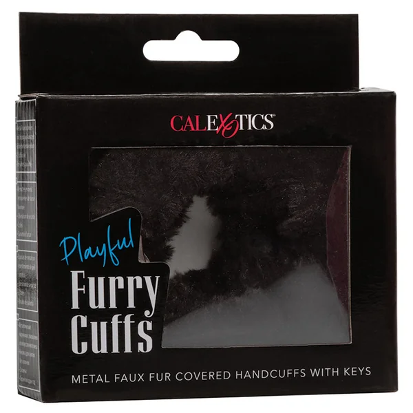 Playful Furry Cuffs - Black