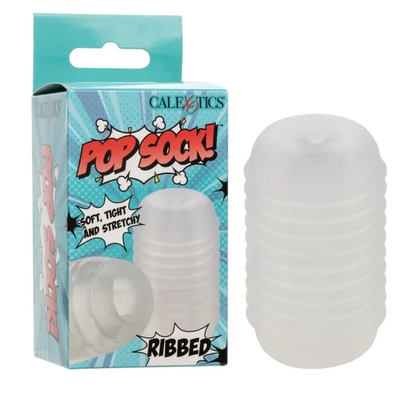 POP SOCK! RIBBED CLEAR