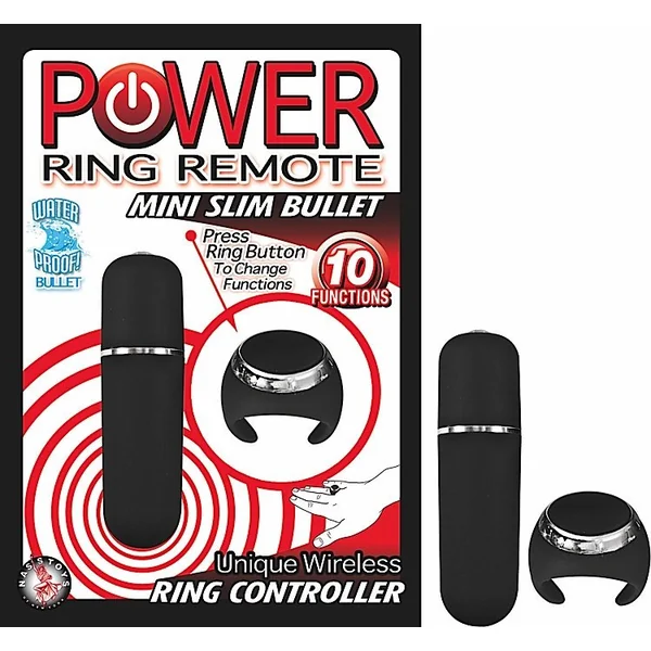 POWER RING REMOTE MINI SLIM BULLET BLACK