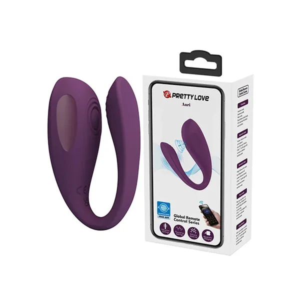 Pretty Love Aari Thumping Dual Vibrator – Purple
