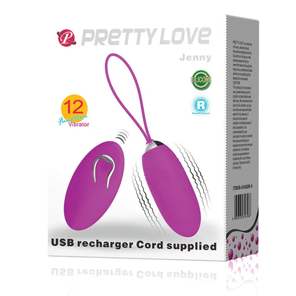Pretty Love Jenny Remote Control Bullet - Fuchsia