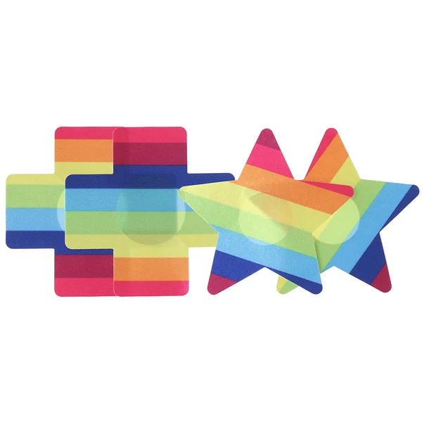 Pretty Pasties Pride Cross & Star Set