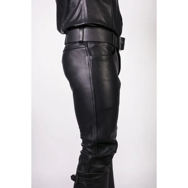 Prowler RED Leather Jeans Black 35in