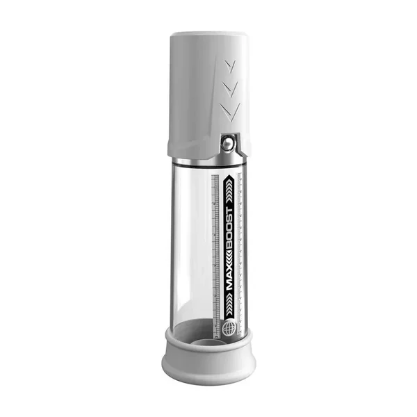 Pump Worx Max Boost Penis Pump – White/Clear
