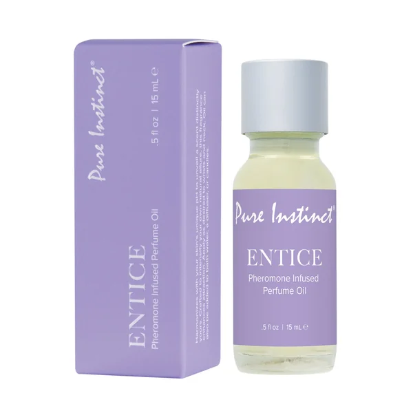 Pure Instinct Pheromone Perfume Oil Entice - 15 ml Dropper Glass