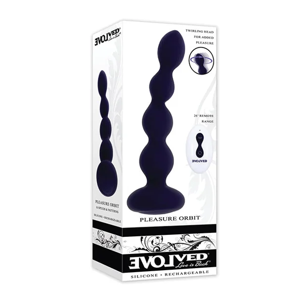 Purple Pleasure Orbit Remote Controlled Anal Vibe - Purple
