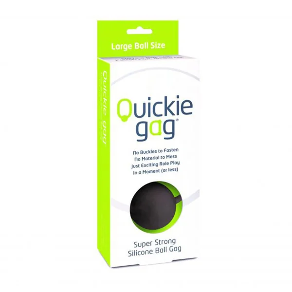 QUICKIE BALL GAG BLACK LARGE