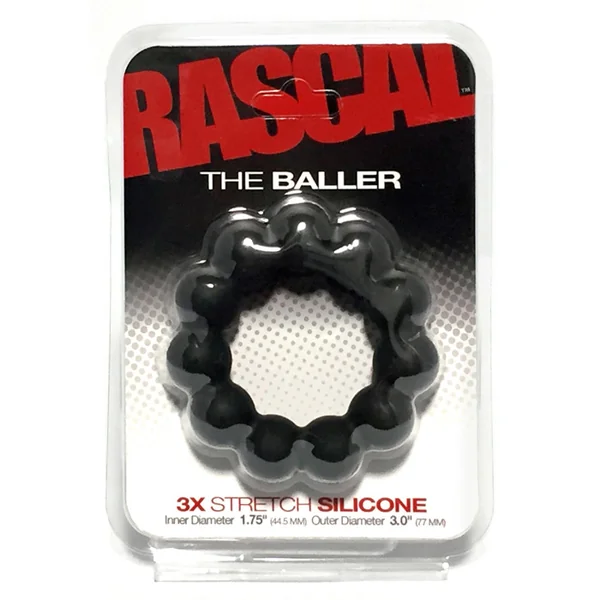 RASCAL STARTER KIT BALLER COCK RING BLACK