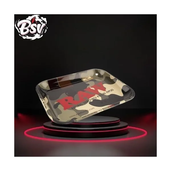 Raw Camo large Metal Rolling Tray