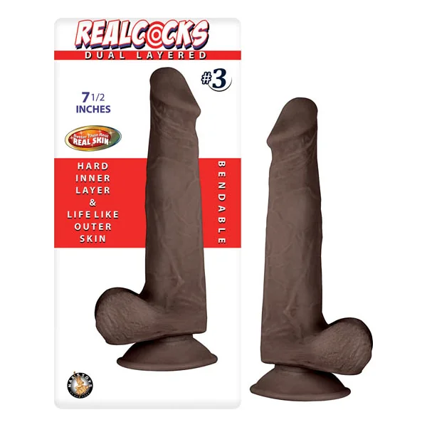 REAL COCKS DUAL LAYERED #3 DAR