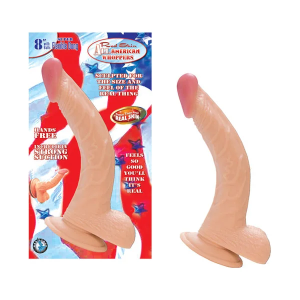 Real Skin All American Whoppers 8" Dong W-balls