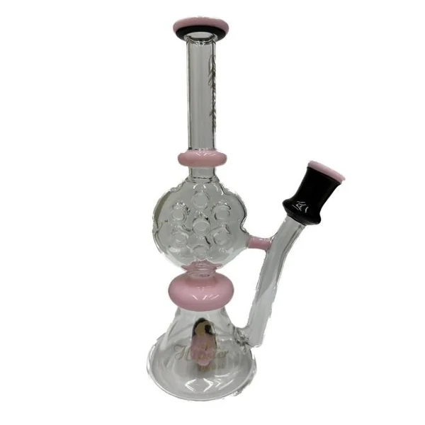 Recycler W/ Swiss Perc Worked Joint And Mouthpiece