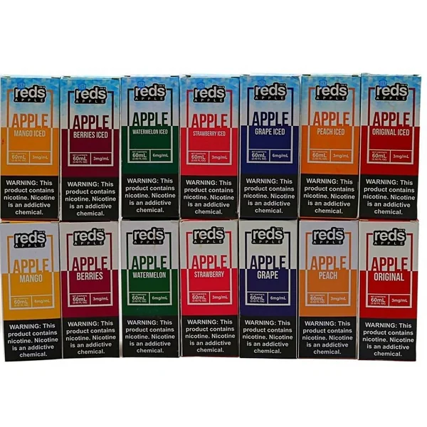 Reds Apple Juice Iced Peach 3mg