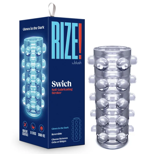 Rize - Swich - Glow in the Dark Self -Lubricating Stroker - Clear